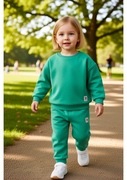 Kız Çocuk Rahat Örme Iki Parça Takım Kaliteli Şık Rahat Günlük