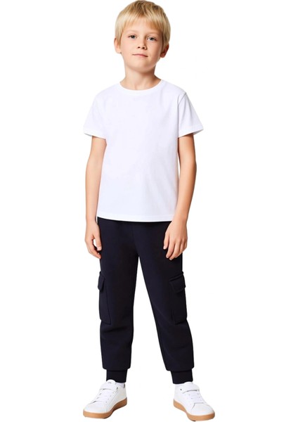 Rahat Erkek Çocuk Pamuklu T Shirt ve Jogger Pantolon Takımı Kaliteli Şık Rahat fırsatları