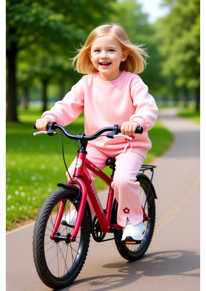 Kız Çocuk Pamuklu Çiçek Detaylı Bisiklet Yaka Uzun Kollu Örme Takım Kaliteli Şık Rahat fiyatları