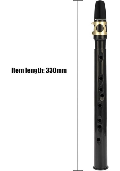 Siyah Cep Sax Mini Taşınabilir Saksafon Küçük Saksafon Taşıma Çantası Nefesli Enstrüman ile fırsatları