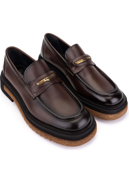Erkek Hakiki Deri Kahverengi Loafer Ayakkabı 771 65446 Erk Ayk SK25-26 Kahve Spr fiyatları