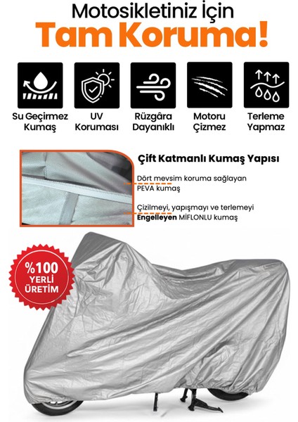 Gri Arka Çanta Uyumlu Kuba Matrix 150 Uyumlu Motor Brandası, Koruyucu Örtü fiyatları