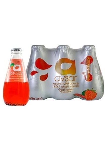 Avşar Karpuz ve Çilek Aromalı Maden Suyu 200 ml 6'lı fiyatları