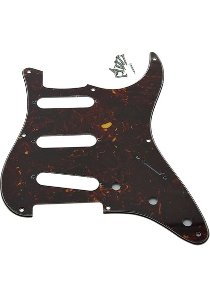 8 Delikli Vintage Strat Sss Gitar Pickguard St Vuruş Tahtası Abd/meksika Stratocaster / Strat Dark Tortoise Için