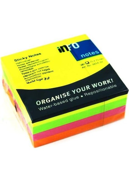 Notes 75X75 Parlak Renkler 100YP 565439B