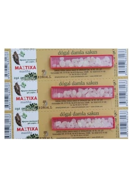 Mastıha 20X1GR Kartela fiyatları