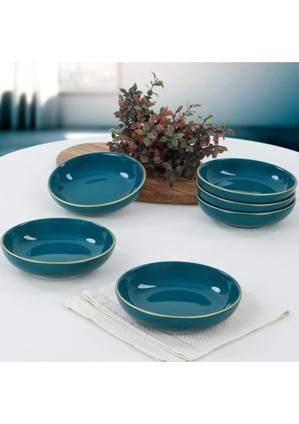 Petrol Mavi Halka Çerezlik/sosluk 13 cm 6 Adet