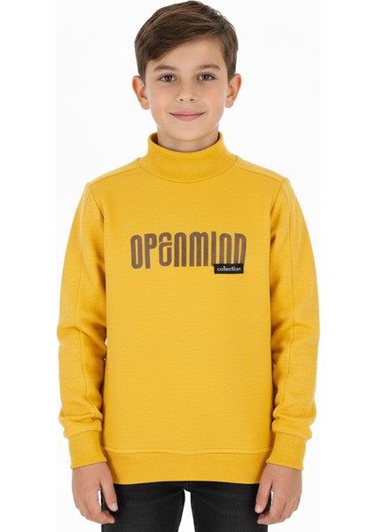 Erkek Çocuk Sweatshirt Baskılı Kışlık Şardonlu