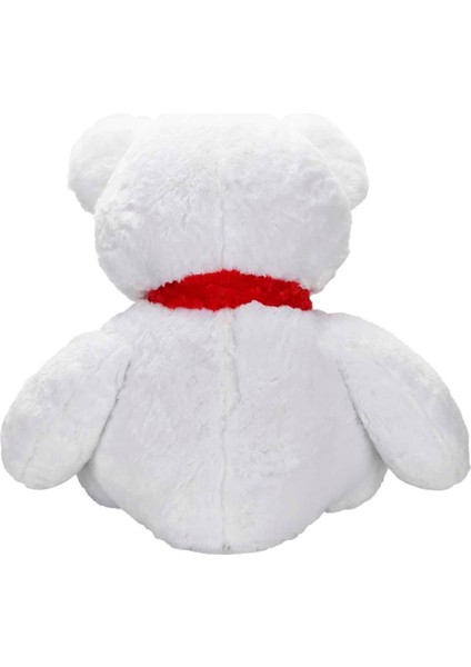 Atkılı Peluş Ayı 70 cm - Kırmızı Atkılı fırsatları