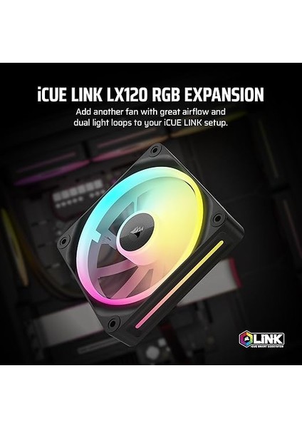 Icue Lınk LX120 Rgb 120MM Fan, Tekli Paket (CO-9051025-WW) fiyatları