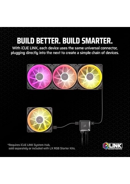 Icue Lınk LX120 Rgb 120MM Fan, Tekli Paket (CO-9051025-WW) indirimleri