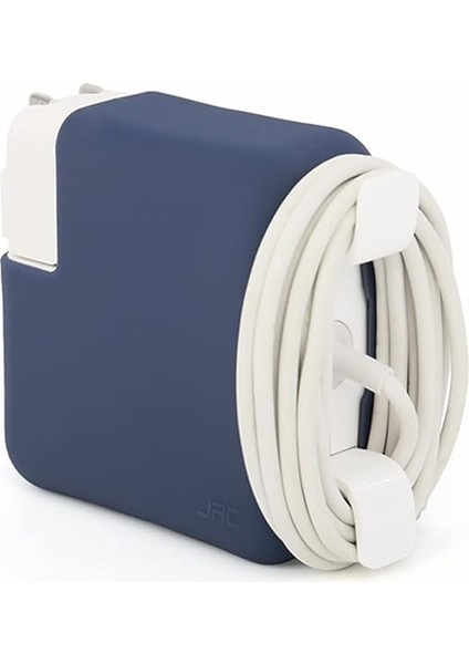 Şarj Aleti Silikon Kılıfı Macbook Air Magsafe 1-2 45W ve 70W ile Uyumlu Mavi modelleri