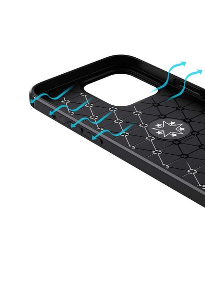 iPhone 14 Pro Max Uyumlu Nxxa Ravel Silikon Kapak-Siyah indirimleri