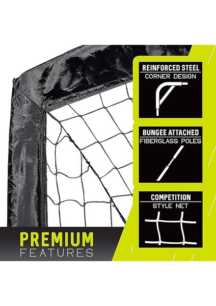 Sports Blackhawk Bahçe Futbol Kalesi, Taşınabilir Açılır Futbol Ağı, Genç ve Yetişkinler Için Katlanabilir Iç/dış Mekan Kaleleri, Farklı Boyut ve Renkler, Maçlar ve Antrenman Için Mükemmel modelleri