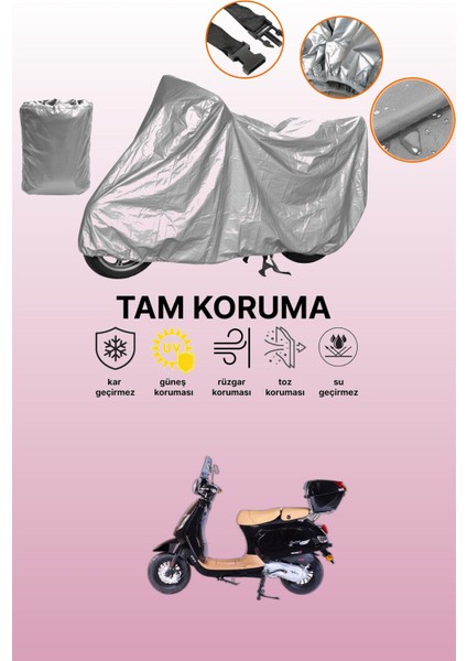 Gri Falcon Cooper 50 Uyumlu Motosiklet Brandası, Koruyucu Örtü, Motor Branda