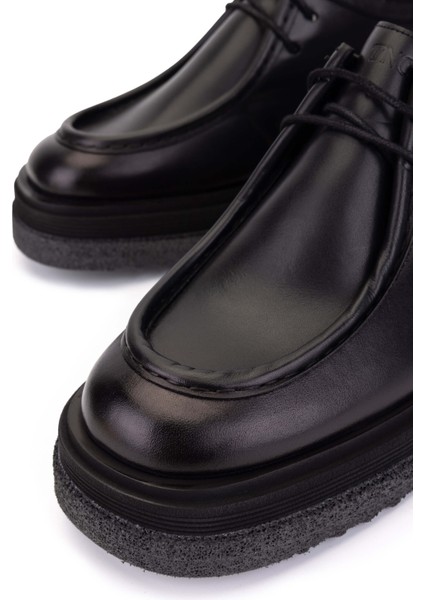 Erkek Hakiki Deri Siyah Casual Ayakkabı 771 65448 Erk Ayk SK25-26 Sıyah Spr fırsatları