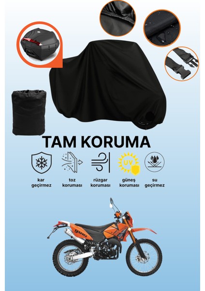 Gri Mondial 125 Znu Uyumlu Motosiklet Brandası, Koruyucu Örtü, Motor Branda