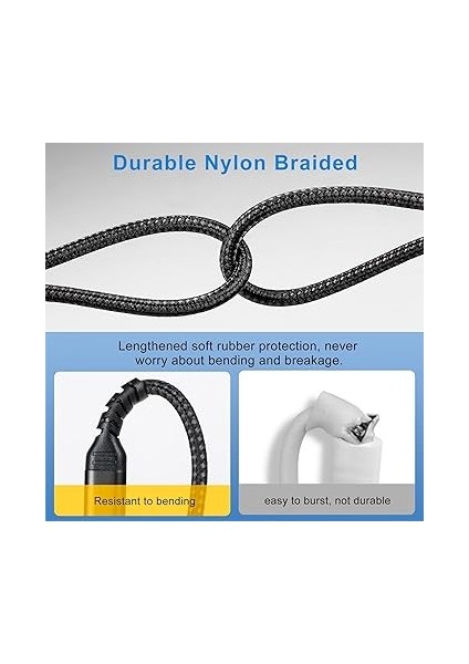 Safe 27W Type C To Lightning 2 Metre Örgülü iPhone Hızlı Şarj Kablosu Ylt-02 fırsatları