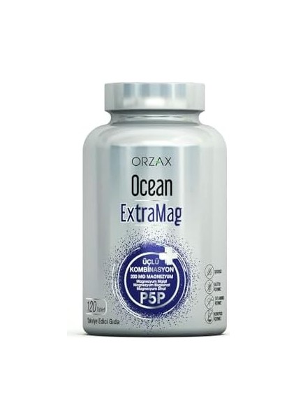 Orzax Ocean Extramag Üçlü Magnezyum Kombinasyonu 120 Tablet modelleri