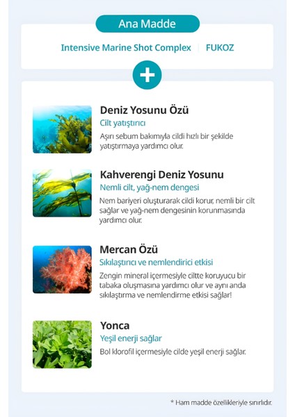Marine Deniz Mineralli Ampoule Jel Maske Yatıştırıcı & Canlandırıcı modelleri