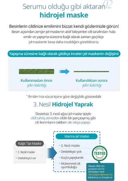 Marine Deniz Mineralli Ampoule Jel Maske Yatıştırıcı & Canlandırıcı indirimleri