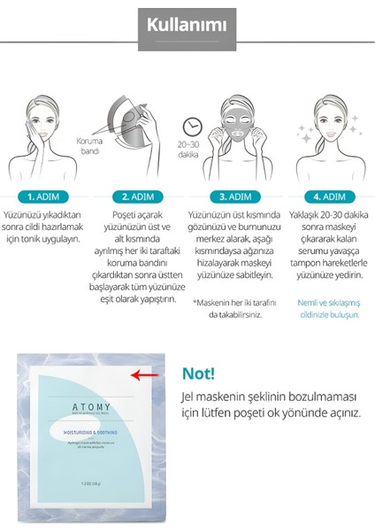 Marine Deniz Mineralli Ampoule Jel Maske Yatıştırıcı & Canlandırıcı