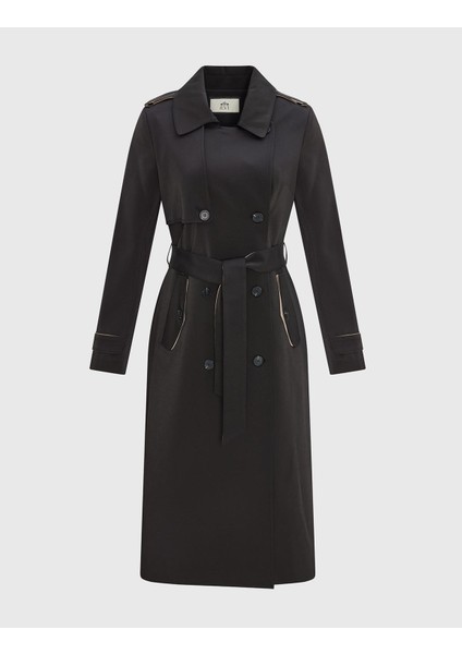 Arira Siyah Kadın Trençkot