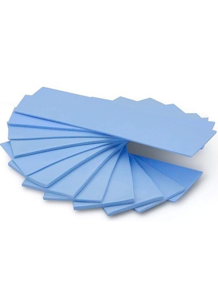 12'li Paket Çeşitli Kalınlık 0,5 1,0 1,5 mm Isı Iletken Silikon Pedler, 6,0 W/mk Isı Iletkenliği, Soft Safe Kolay Kullanım, Ssd-Cpu-Gpu-Led Ic Yonga Seti Soğutma Için, Mavi