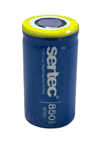 18350 3.7V 850 Mah Li-Ion Şarjlı Pil - 1c