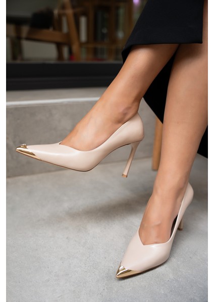Niko Nude Gold Aksesuarlı Topuklu Ayakkabı fiyatları