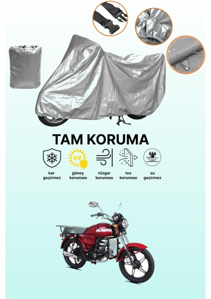 Gri Kuba X-Boss Uyumlu Motosiklet Brandası, Koruyucu Örtü, Motor Branda