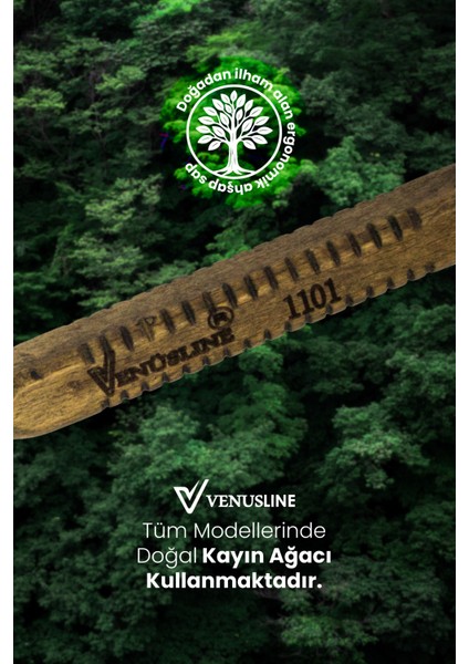 Venüsline Natural 1101 Kısa Saçlar Için Fön ve Sarma Fırçası - Sert Kıllı fırsatları