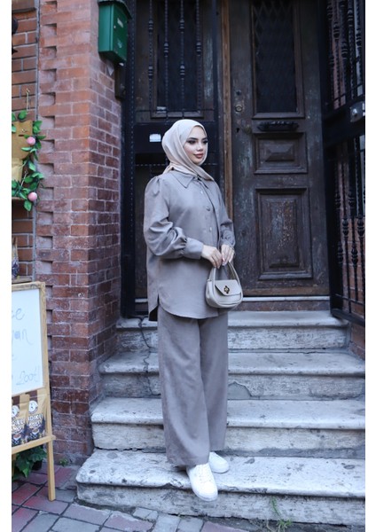 Sedef Düğmeli Süet Takım fiyatları