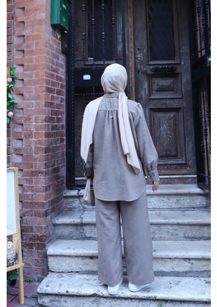 Sedef Düğmeli Süet Takım indirimleri