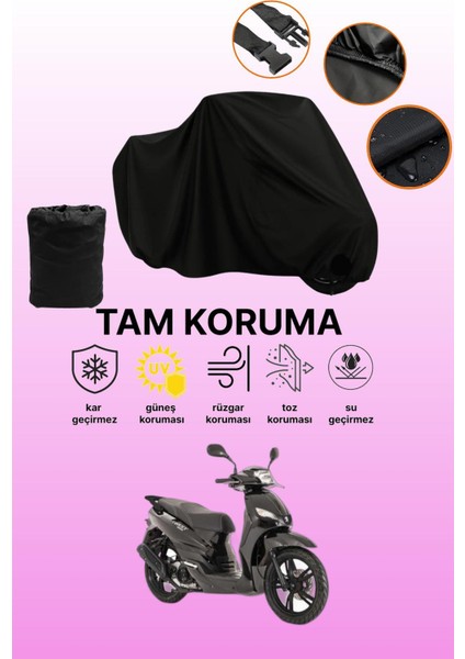 Siyah Peugeot Tweet Uyumlu Motor Branda, Koruyucu Örtü, Motosiklet Brandası