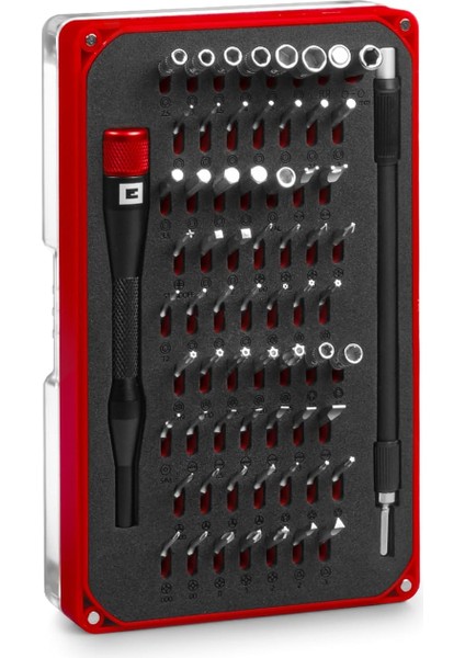 66 Parçalı ve Elektronik Tamir Seti ( Uçlar, Lokmalar, Tornavida Ucu Tutucusu, Esnek 150 mm Uzatma, Uzatma Ile) - 49115030