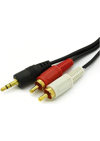4654 3.5mm Stereo To 2 Rca Aux Tos Ses Kulaklık Kablosu, 1.5 M