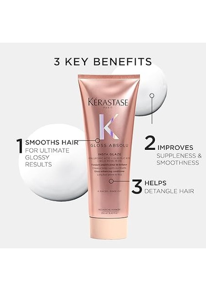 Gloss Absolu Insta Glaze Elektriklenmeye Eğilimli Saçlar Için Parlaklık Veren Saç Bakım Kremi 250 ml fırsatları