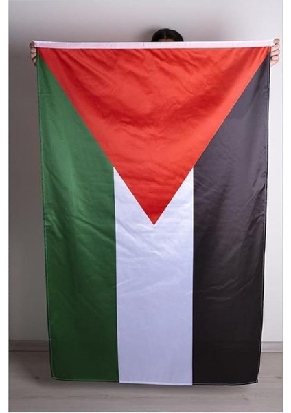 Bayrak Filistin Milli Gönder Bayrağı Raşel Kumaş Dijital Baskı 100X150-ÖZEL Sert Plastik Kutu ile Gelir-