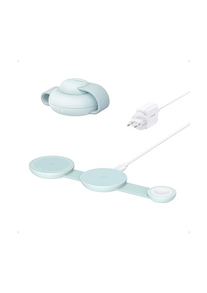 Maggo 3in1 Kablosuz Katlanır Şarj B25M8, Yeşil fiyatları