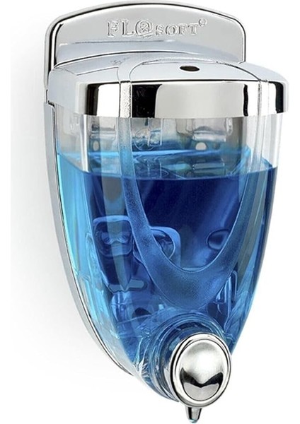 F017 Sıvı Sabunluk 350 ml F017-KROM Yapışkanlı ŞEFFAF,ILKATR1525