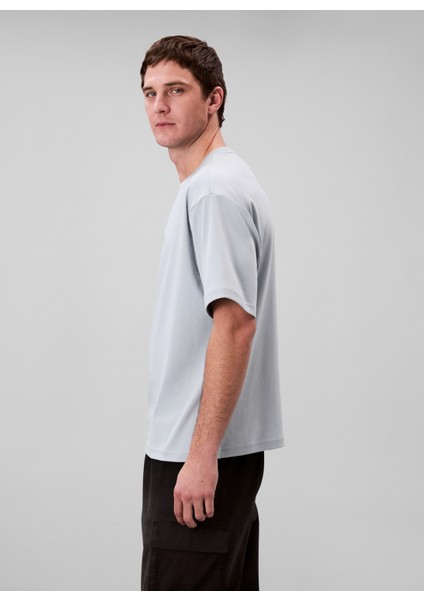 Bisiklet Yaka Mavi Erkek T-Shirt LV04LC206G80C_A - Rel Fashion Logo modelleri