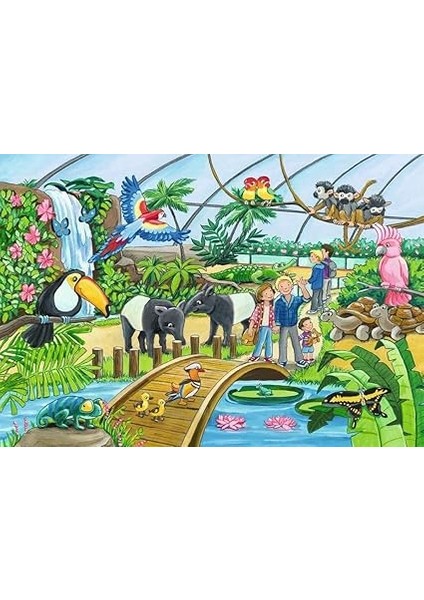 2X24 Parça Puzzle Zoo Renkli 3+ fırsatları