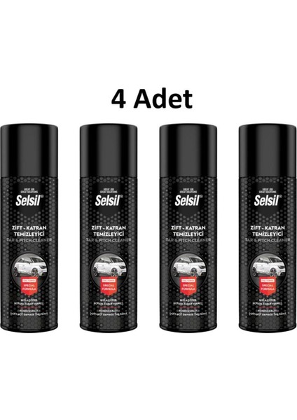 Zift Katran Temizleyici Sprey 200ML 4 Adet