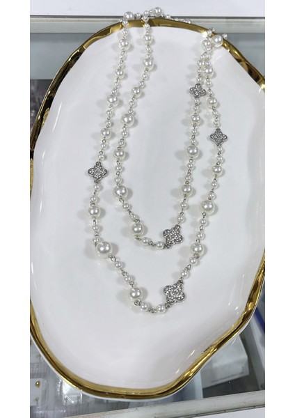 Çift Sıralı Inci Kolye