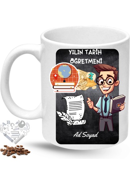 Tarih Öğretmeni Erkek Öğretmenler Günü Hediyesi Isimli Baskılı Porselen Kupa Bardak fiyatları