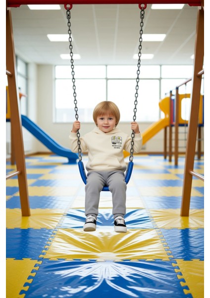 Erkek Çocuk Şardonlu Kapüşonlu Sweatshirt ve Eşofman Altı Kombinasyonu Kaliteli Şık Rahat