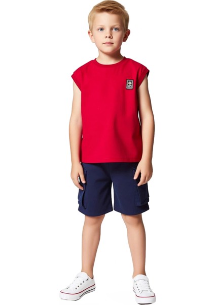 Erkek Çocuk Pamuklu Atlet ve Kargo Şort Takımı Günlük Konfor ve Trend Tasarım Kaliteli Şık fiyatları