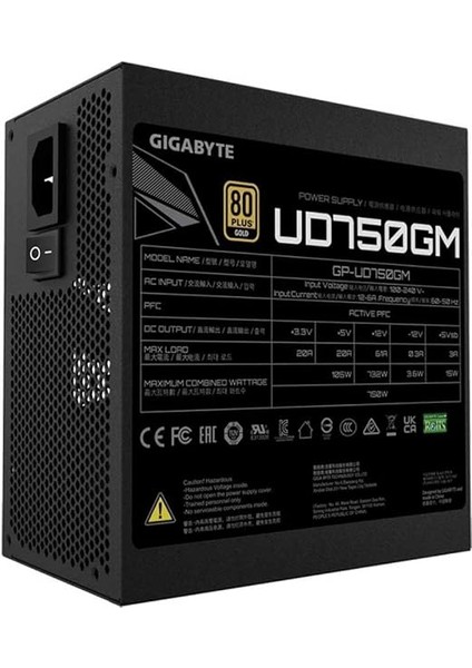 Psu Modüler 750W 80+Gold GP-UD750GM 120MM Fan fiyatları
