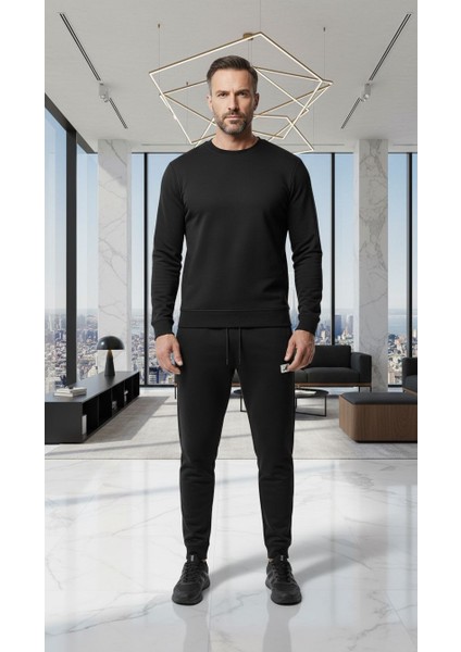 Erkek Bisiklet Yaka Uzun Kol Eşofman Takımı fiyatları